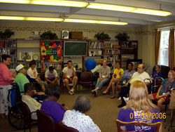 Youth with senior citizens