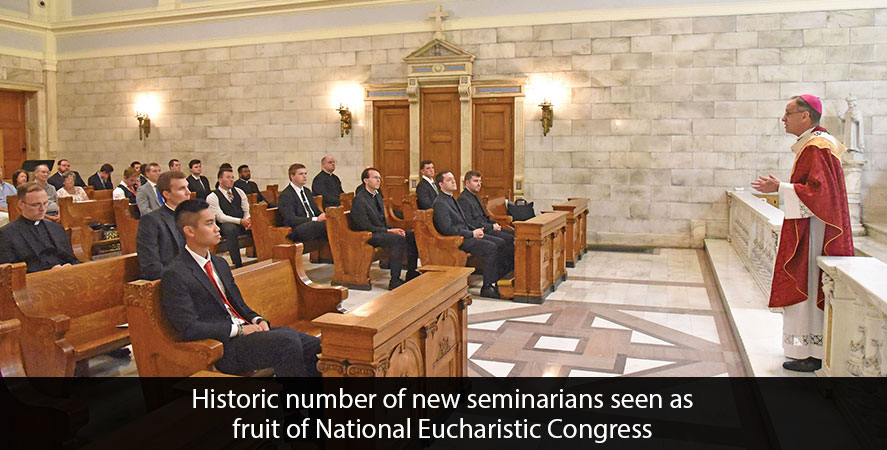 Historic number of new seminarians seen as fruit of National Eucharistic Congress