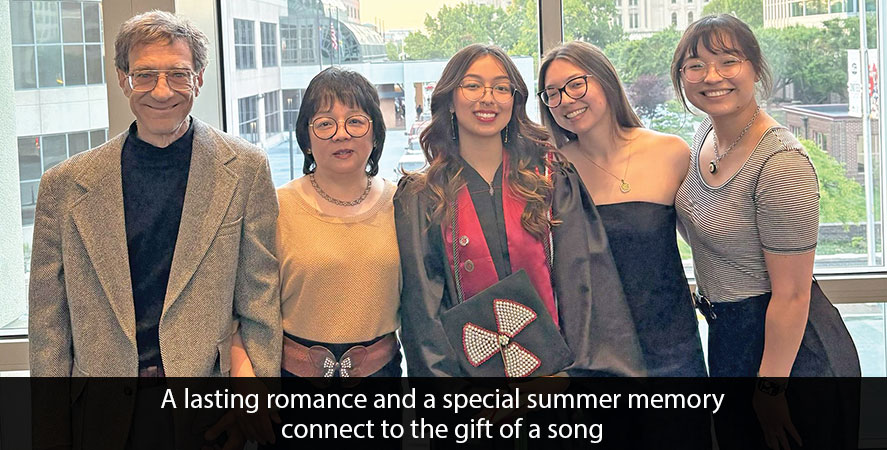 A lasting romance and a special summer memory connect to the gift of a song
