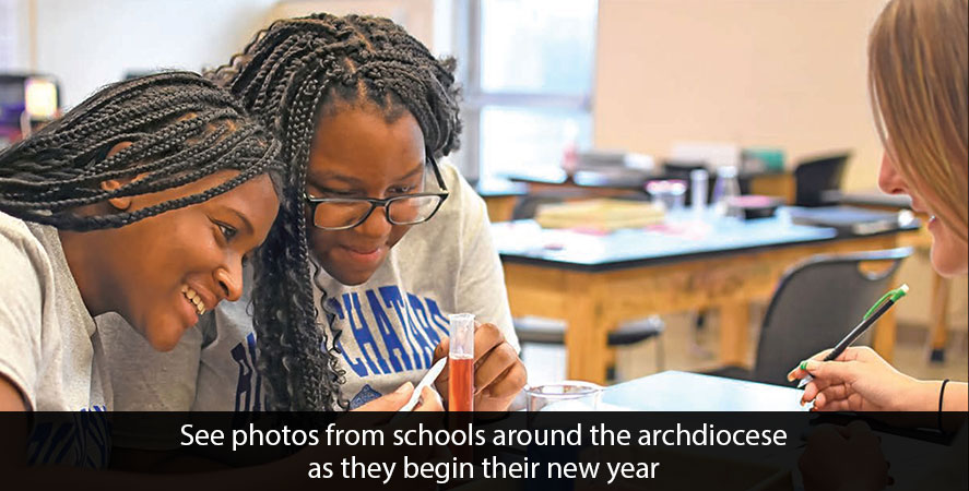 See photos from schools around the archdiocese as they begin their new year