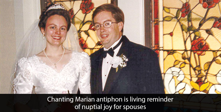 Chanting Marian antiphon is living reminder of nuptial joy for spouses