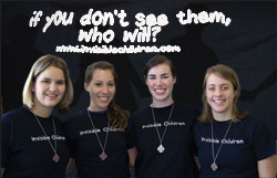 Striving to make a difference in the lives of children in Uganda, Bishop Chatard High School seniors, from left, Claire Schaffner, Elisabeth Patterson, Sarah Commiskey and Eleanor McReynolds have raised money and awareness through their &ldquo;Invisible Children&rdquo; efforts. (Submitted photo) 
