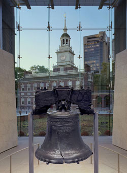 The Liberty Bell is located in Independence National Historic Park in Philadelphia and is one of the world&rsquo;s most famous symbols of freedom. (Photo by Robin Miller/Philadelphia Convention and Visitors Bureau) 