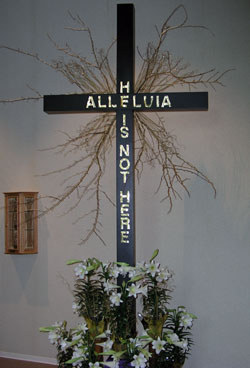 This cross adorns the monastery chapel at the Sisters of St.&nbsp;Benedict&rsquo;s Our Lady of Grace Monastery in Beech Grove. (Submitted photo) 