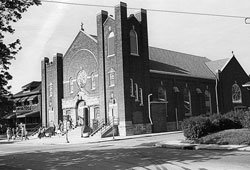 The Irish and German charter members of St. Philip Neri Parish in Indianapolis designed and built the church in 1909. The parish is now nearly 90 percent Hispanic, and 98&nbsp;percent of the school&rsquo;s student population is Hispanic. The parish is celebrating its 100th anniversary this year. (Archive photo)
