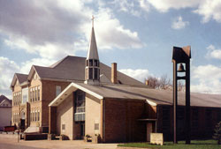 St. Ann Church in Terre Haute is now the home of the Catholic Charities Christmas Store, which serves the poor in Vigo County. The parish was founded in 1876 at 1440 Locust St. The parish&rsquo;s fourth worship space was completed in 1953. (Submitted photo)