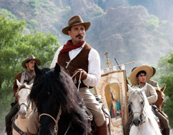Andy Garcia stars in a scene from the movie For Greater Glory. Garcia, a Catholic, plays a Mexican Revolution-era general lured out of retirement a decade later to fight his own government&rsquo;s severe curbing of religious freedoms. (CNS photo/ARC Entertainment)