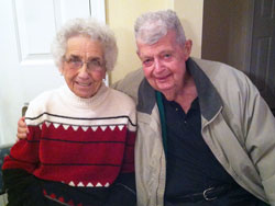 Jim and Mary Alice O&rsquo;Donnell pose in a recent photo. The couple celebrated their 70th wedding anniversary on Dec. 31, 2012. Jim, a survivor of the USS Indianapolis, died on Jan. 8 at the age of 92. (Submitted photo)