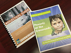 &ldquo;Poverty at the Crossroads: The Church&rsquo;s Response to Poverty in Indiana&rdquo; and a reflection guide on the pastoral letter have helped Catholics across central and southern Indiana understand the spiritual roots of the Church&rsquo;s ministry of charity, and consider new ways that they can reach out to people in need, which is itself a form of evangelization. (Photo by Natalie Hoefer)