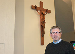 For more than 30 years, Bill Fike of St. Christopher Parish in Indianapolis has portrayed the parts of the Passion story, adding dramatic and emotional life to the events that led to Christ&rsquo;s ultimate sacrifice for humanity. (Photo by John Shaughnessy)