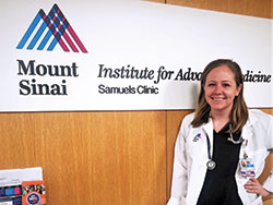 A Cathedral High School graduate and a longtime member of St. John the Evangelist Parish in Indianapolis, Anne Maguire volunteers about 25 hours a week as a nurse practitioner on a&nbsp;COVID&nbsp;unit in a New York City hospital while also working a full-time job caring for HIV-positive patients there. (Submitted photo)