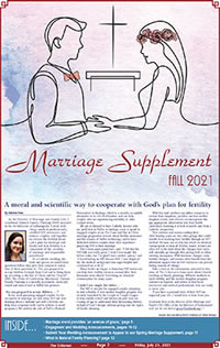 Cover of the Fall 2021 Marriage Supplement