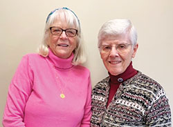 Patty Moore, left, and Benedictine Sister Carol Falkner will lead a Lenten retreat together called &ldquo;Priest, Prophet and King.&rdquo; (Submitted photo)