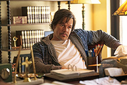 Stuart Long (Mark Wahlberg) argues with the seminary rector in Columbia Pictures&rsquo; Father Stu. (Photo by Karen Ballard courtesy of Sony Pictures Entertainment)