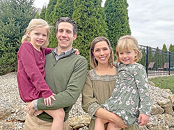 Marty Brown&rsquo;s favorite Bible verse from the Gospel of Mark helps guide him to be in touch with his &ldquo;better angel&rdquo; in his relationships with his wife, Lauren, and their children, Alison and Camille. (Submitted photo)