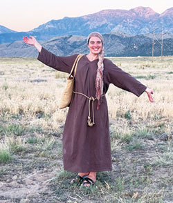 After appearing as an extra in the television series &ldquo;The Chosen,&rdquo; about Christ and the Apostles, Annie Harton was inspired by the Holy Spirit to lead the newly formed Indianapolis chapter of Young Catholic Professionals. (Submitted photo)