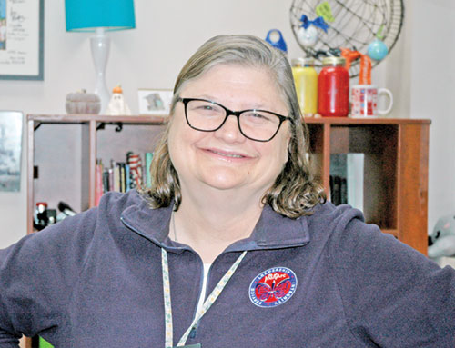 As a teacher at St. Joan of Arc School in Indianapolis, Estelle Britner has followed her mom&rsquo;s advice to place God first and help others become better. (Photo by John Shaughnessy)
