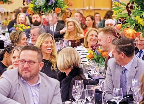 An evening shared with family and friends results in an abundance of joy during the archdiocese&rsquo;s Legacy Gala on Feb. 7 at the JW Marriott in Indianapolis. (Photo courtesy of Denis Kelly)