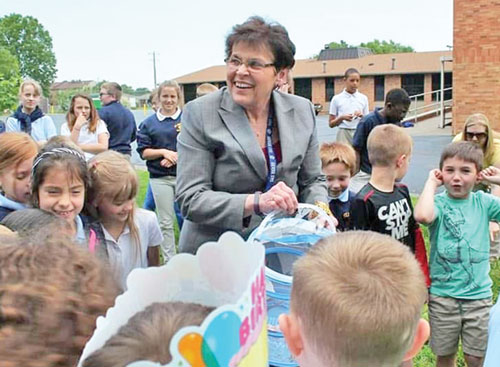 Mary Pickerrell&rsquo;s smile captures the joy she has always found in being immersed in the lives of students at St. Anthony of Padua School in Clarksville. (Submitted photo)