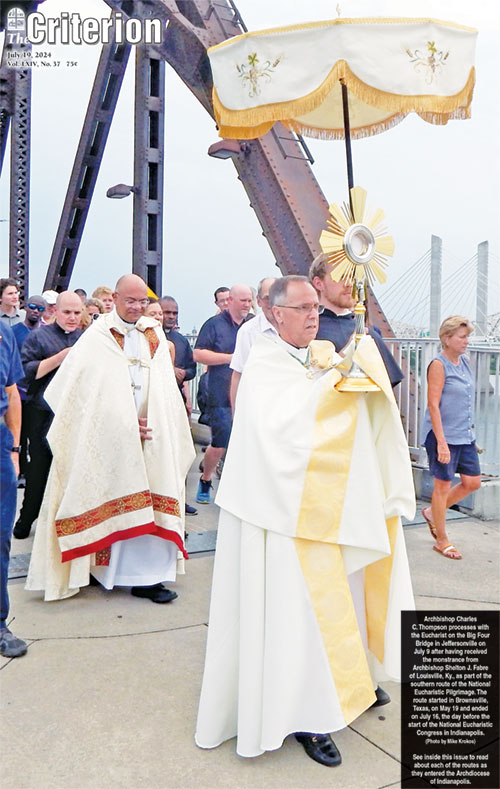 At left, John Cadwallader&mdash;a Catholic, a clinical psychologist and the founder of Central Psychological Services in Indianapolis&mdash;is shown speaking in a recent U.S. Conference of Catholic Bishops video called &ldquo;Mental Health Roundtable on the Family.&rdquo; Listening are moderator Maura Moser, second from left, Bishop James D. Conley of the Diocese of Lincoln, Nebraska (partially obscured), and clinician Virginia Madden (back to camera). (Screenshot from &ldquo;Mental Health Roundtable on the Family&rdquo; video)
