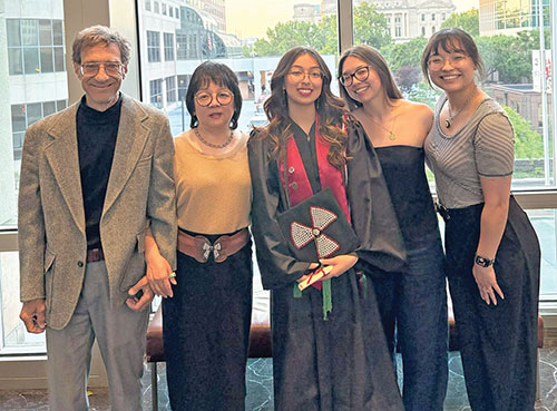 Mark and Siming Hummer will celebrate their 35th wedding anniversary on Sept. 1, a gift of marriage that has led to their three daughters, Ava, middle, Lilly, second from right, and Valarie. (Submitted photo)