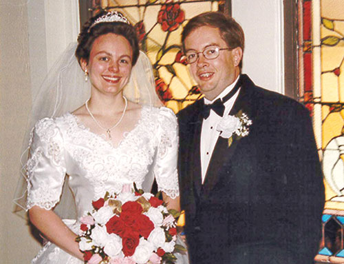Sean and Cindy Gallagher are pictured on June 9, 2001, their wedding day. (Submitted photo)